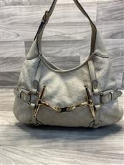 GUCCI Guccissima 85th Anniversary Cream Leather Hobo Shoulder Bag